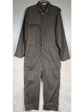 Big Mac Vtg Talon Zip Railroad Carpenter Mechanic Work Coveralls JC Penney 40R
